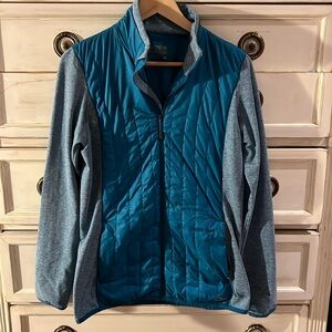 Outdoor Research lightweight puffy front jacket with zip pockets